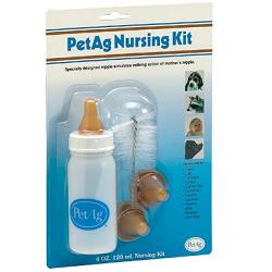 NURSING KIT BIBERON DA 120ML PER ANIMALI + TETTARELLE DI VARIE MISURE + SCOVOLINO PER PULIZIA - maxifarmacia.it