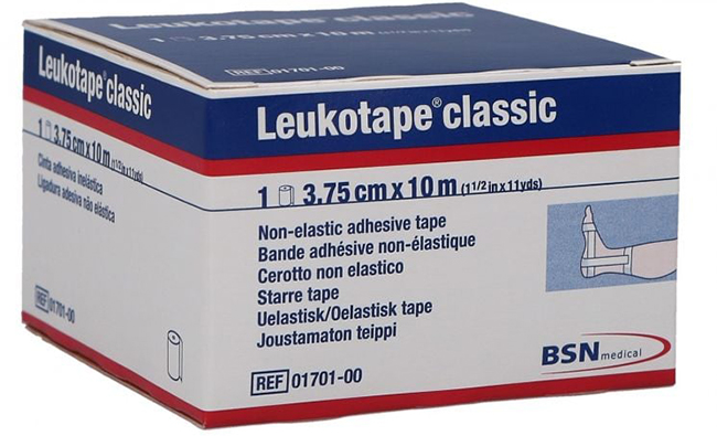 LEUKOTAPE BENDA ANELASTICA PER BENDAGGI FUNZIONALI 3,75X100 CM - maxifarmacia.it