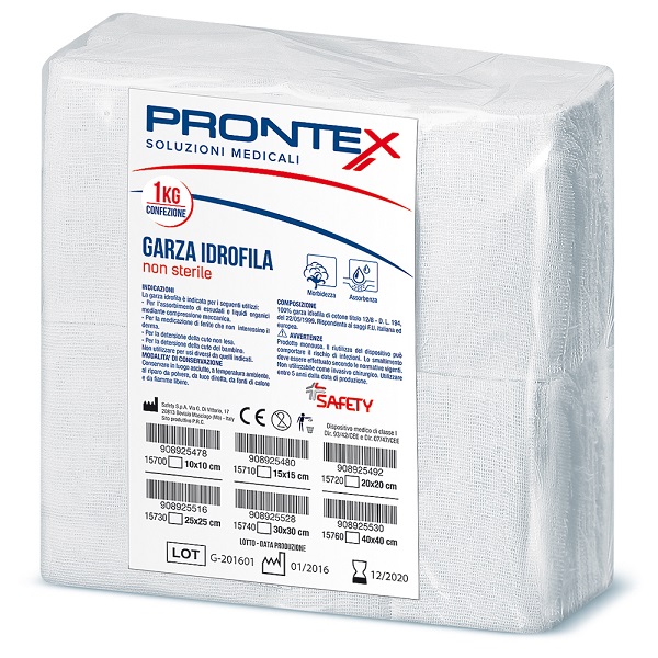 PRONTEX GARZA 15X15CM 1KG - maxifarmacia.it