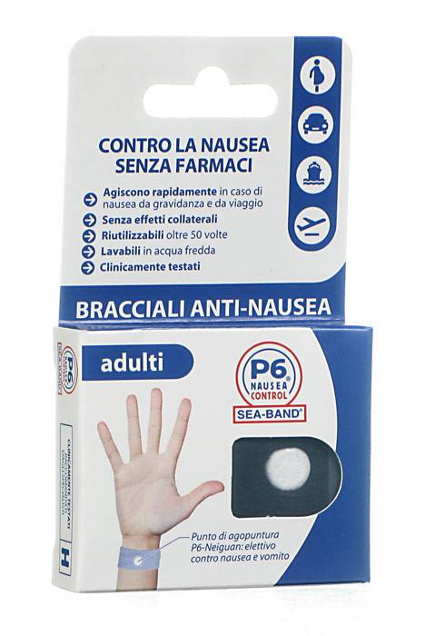 BRACCIALE ANTI NAUSEA PER ADULTI P6 NAUSEA CONTROL 2 PEZZI - maxifarmacia.it