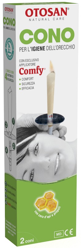 OTOSAN CONO PER L'IGIENE DELLE ORECCHIE OTOSAN+PROPOLI 2 PEZZI - maxifarmacia.it