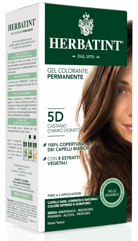 HERBATINT 5D CASTANO CHIARO DORATO 150 ML - maxifarmacia.it