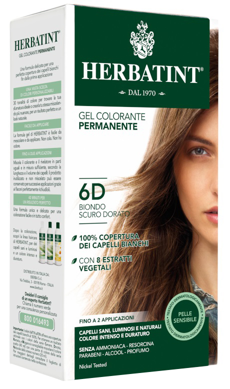 HERBATINT 6D BIONDO SCURO DORATO 150 ML - maxifarmacia.it