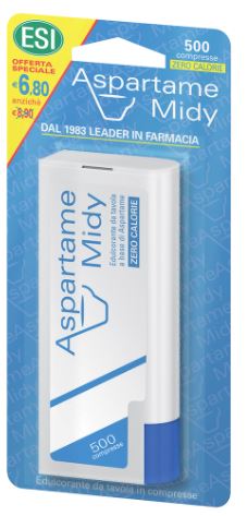 ESI ASPARTAME MIDY 500 COMPRESSE CON DISPENSER - maxifarmacia.it