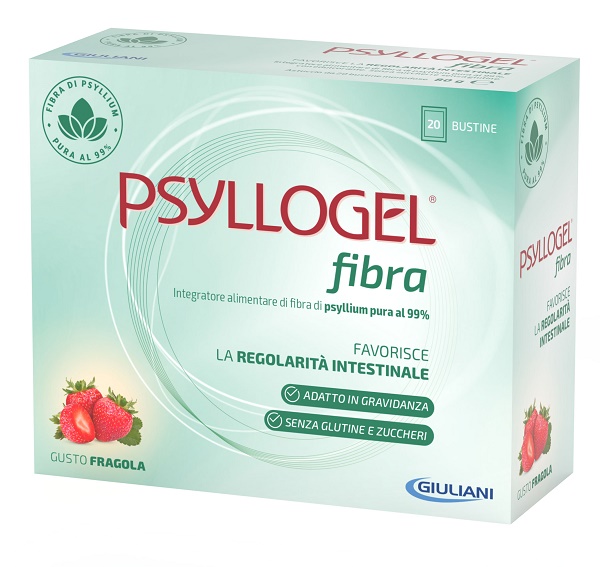 PSYLLOGEL FIBRA FRAGOLA 20 BUSTINE - maxifarmacia.it