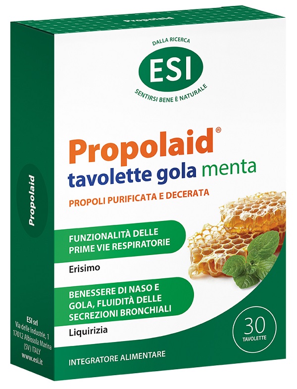 ESI PROPOLAID TAVOLETTE GOLA MENTA 30 TAVOLETTE - maxifarmacia.it