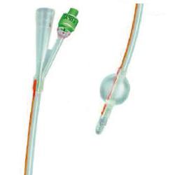 CATETERE FOLEY IN SILICONE TRASPARENTE A 2 VIE CON PALLONCINO 5-10ML DIAMETRO CH20 6,66MM LUNGHEZZA 40CM - maxifarmacia.it