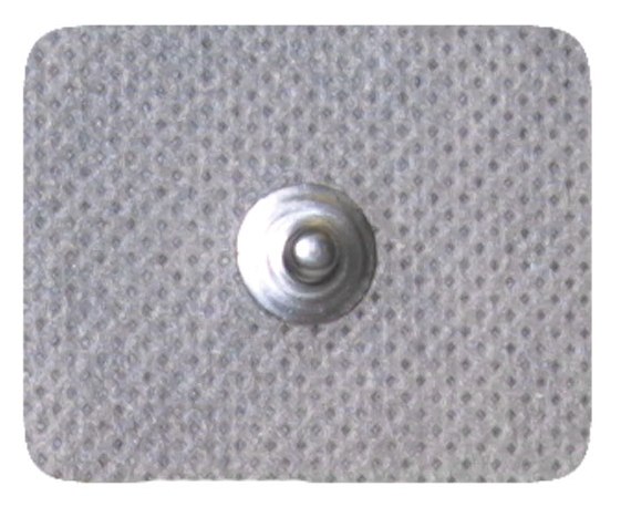 ELETTRODO MONOUSO PREGELLATO CON ADESIVO MEDICALE BIOCOMPATIBILE ELETTROCONDUTTORE PER ELETTROSTIMOLAZIONE 35X45MM COLLEGAMENTO A CLIP PER CAVETTI A SNAP - maxifarmacia.it