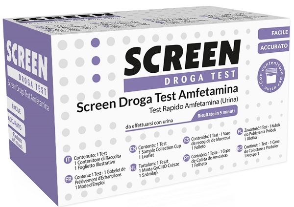 SCREEN DROGA TEST AMFETAMINA TEST ANTIDROGA CON CONTENITORE URINA - maxifarmacia.it