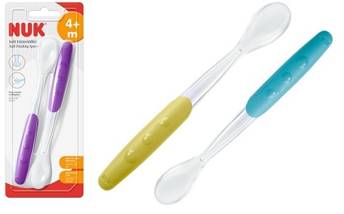 NUK CUCCHIAINO MORBIDO IN SILICONE 2 PEZZI - maxifarmacia.it