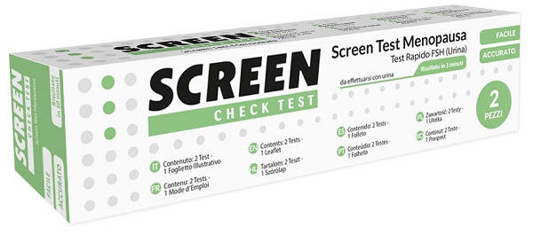 SCREEN TEST RAPIDO FSH/MENOPAUSA URINA 2 PEZZI - maxifarmacia.it