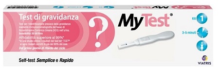 TEST DI GRAVIDANZA RAPIDO HCG MYTEST 1 PEZZO - maxifarmacia.it