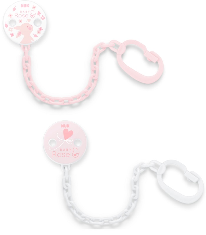 NUK ROSE & BLUE CATENELLA PORTASUCCHIETTO ROSA - maxifarmacia.it