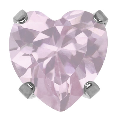 SYSTEM75 TIFFANY CUORE ROSA 5X5MM ACCIAIO - maxifarmacia.it