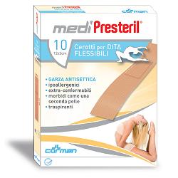 CEROTTO PER DITA MEDIPRESTERIL FLESSIBILE 12X2CM 10 PEZZI - maxifarmacia.it