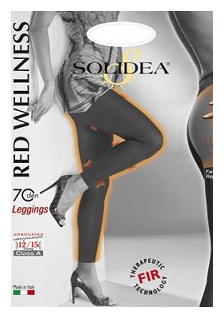 RED WELLNESS 70 LEGGINS NERO 2M - maxifarmacia.it