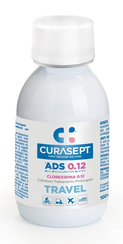 CURASEPT COLLUTORIO 0,12 TRAVEL ADS 100 ML - maxifarmacia.it