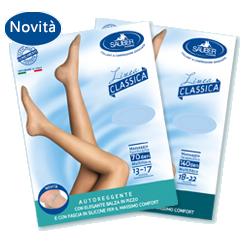 SAUBER CALZA AUTOREGGENTE 140 DENARI MAGLIA MICRORETE NEUTRO BEIGE 4 LINEA CLASSICA - maxifarmacia.it