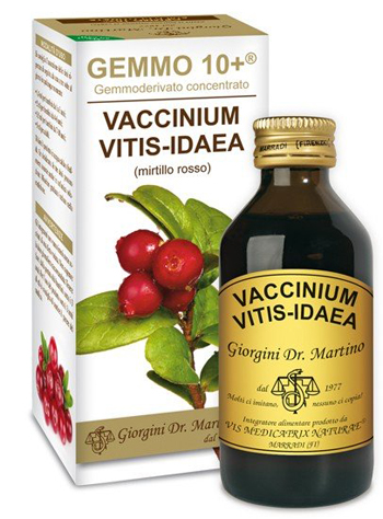 GEMMO 10+ MIRTILLO ROSSO LIQUIDO ANALCOLICO 100 ML - maxifarmacia.it