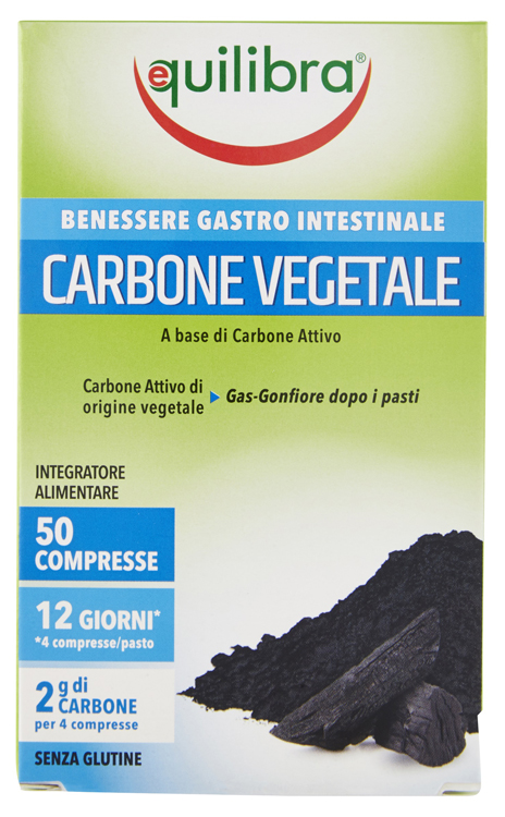 CARBONE VEGETALE 50 COMPRESSE - maxifarmacia.it