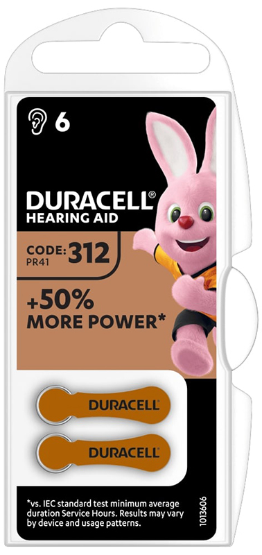 DURACELL EASY TAB 312 MARRONE BATTERIA PER APPARECCHIO ACUSTICO - maxifarmacia.it