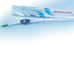 CATETERE VESCICALE AUTOLUBRIFICATO SAFETYCAT ACTIVE TIEMANN 40 CM CH 14 - maxifarmacia.it
