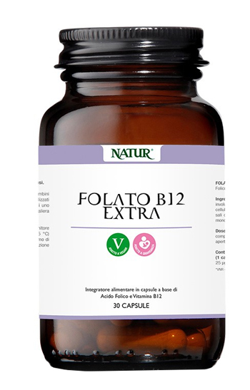 FOLATO B12 EXTRA 30 CAPSULE - maxifarmacia.it