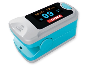 PULSOSSIMETRO DA DITO PULSOXIMETRO OXY-3 CON DISPLAY PER MISURAZIONE DIOSSIGENO NEL SANGUE E BATTITO CARDIACO CON CORDINO E BATTERIE - maxifarmacia.it