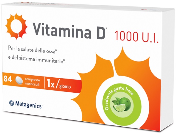 VITAMINA D 1000 UI 84 COMPRESSE MASTICABILI - maxifarmacia.it