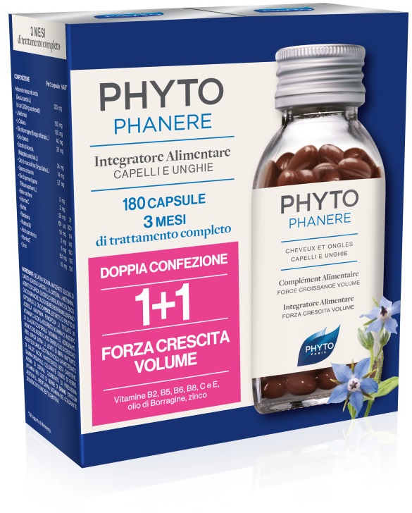 PHYTOPHANERE INTEGRATORE ALIMENTARE CAPELLI/UNGHIE 90+90 CAPSULE - maxifarmacia.it