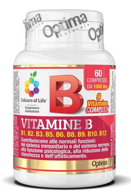 COLOURS OF LIFE VITAMINE B COMPLEX 60 COMPRESSE 1000 MG - maxifarmacia.it