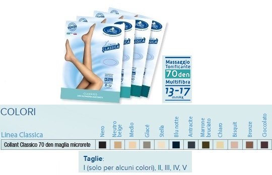 SAUBER COLLANT 70 DENARI MAGLIA MICRORETE BRONZE 2 LINEA CLASSICA - maxifarmacia.it