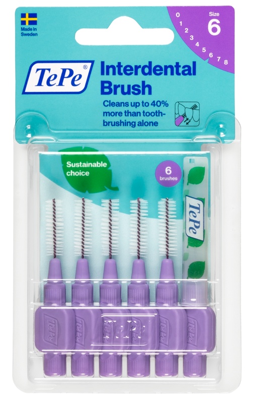 TEPE SCOVOLINO VIOLA 1,1MM 6 PEZZI - maxifarmacia.it