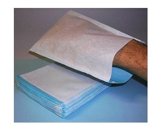 MANOPOLA IMPERMEABILE NON SAPONATA COLORE AZZURRO 100 PEZZI - maxifarmacia.it