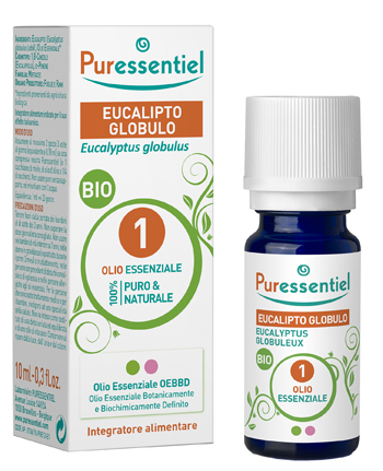 PURESSENTIEL EUCALIPTO GLOBULO OLIO ESSENZIALE BIO 10 ML - maxifarmacia.it