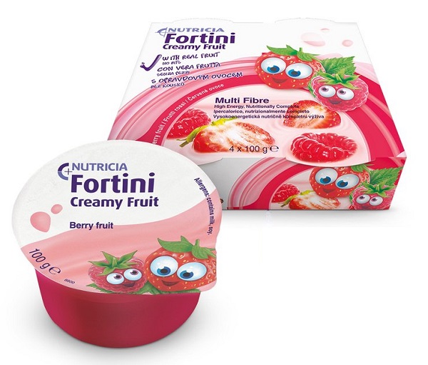 FORTINI CREAMY FRUIT MULTI FIBRE FRUTTI ROSSI 4X100 G - maxifarmacia.it