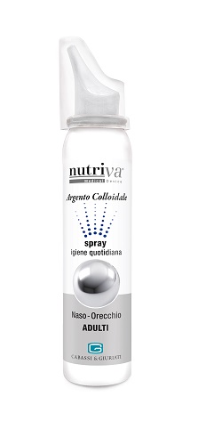 NUTRIVA ARGENTO COLLOIDALE NASO/ORECCHIE ADULTI da 100ml - maxifarmacia.it