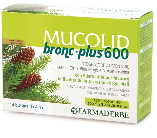 MUCOLID BRONC PLUS 600 14 BUSTINE - maxifarmacia.it