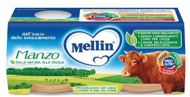 MELLIN OMOGENEIZZATO MANZO 2X120 G - maxifarmacia.it
