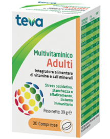 MULTIVITAMINICO ADULTI TEVA 30 COMPRESSE 30 G - maxifarmacia.it