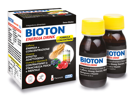 BIOTON ENERGIA DRINK 4 FLACONCINI X 50 ML - maxifarmacia.it