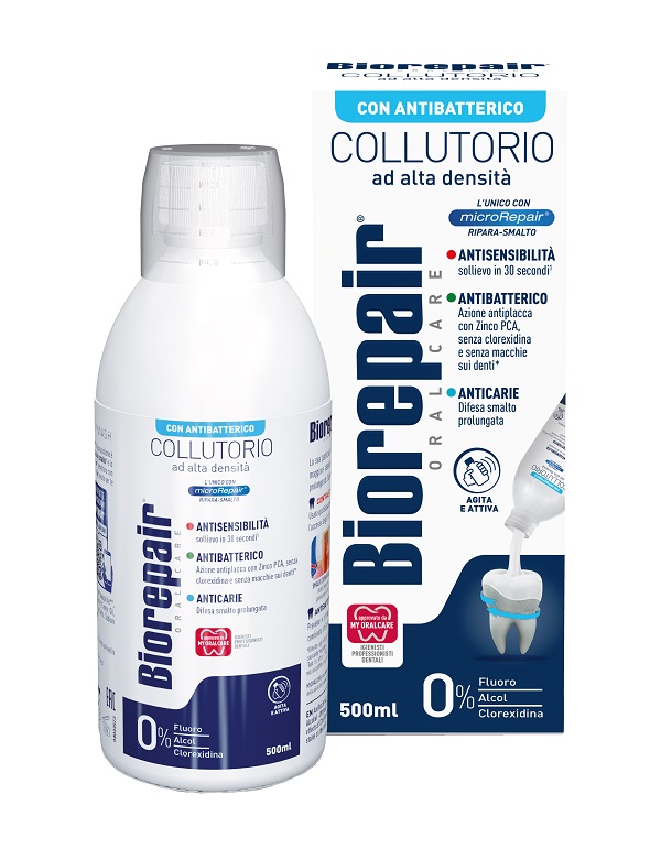 BIOREPAIR COLLUTORIO AD ALTA INTENSITA' 3 IN 1 CON ANTIBATTERICO 500ML - maxifarmacia.it