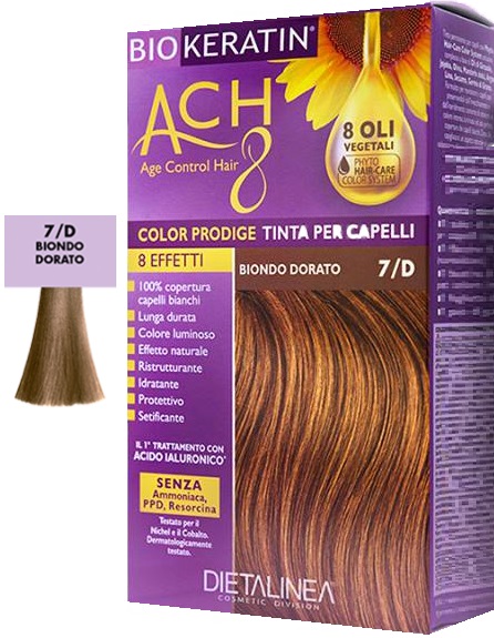 BIOKERATIN ACH8 COLOR PRODIGE 7/D BIONDO DORATO - maxifarmacia.it