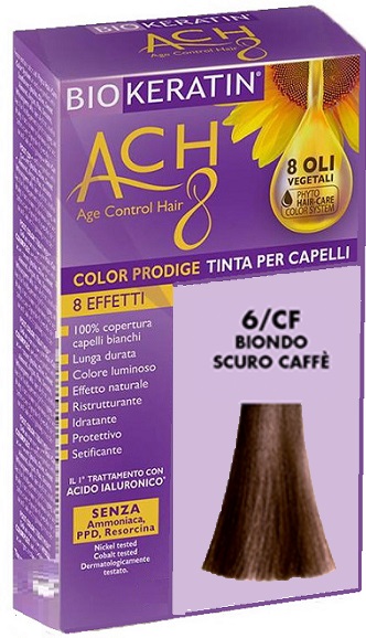 BIOKERATIN ACH8 COLOR PRODIGE 6/CF BIONDO SCURO CAFFE' - maxifarmacia.it