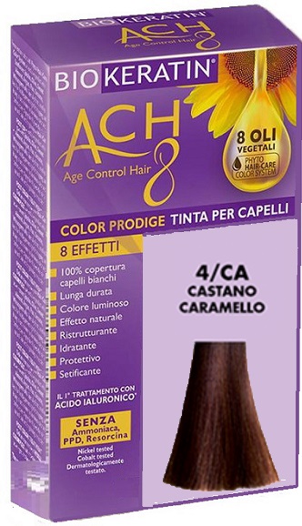 BIOKERATIN ACH8 COLOR PRODIGE 4/CA CASTANO CARAMELLO - maxifarmacia.it