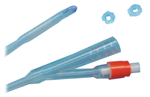 CATETERE FOLEY IN SILICONE CON SCANALATURE LONGITUDINALI CH18 - maxifarmacia.it