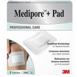 MEDICAZIONE MEDIPORE+PAD 10X20CM 5PEZZI - maxifarmacia.it