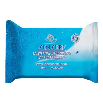 SENSURE' SALVIETTINE DEODORANTE MINIPOCK 10 PEZZI - maxifarmacia.it