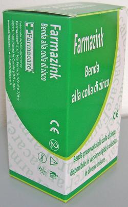 BENDA MEDICATA ELASTICA FARMAZINK CON OSSIDO DI ZINCO CM10X10M 1 PEZZO - maxifarmacia.it