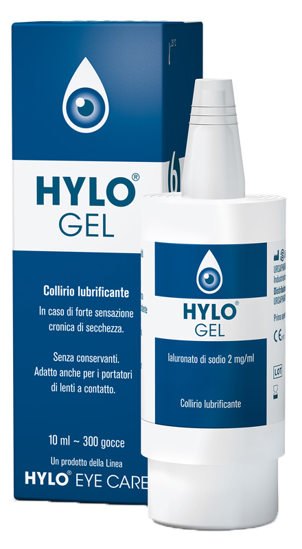 HYLO-GEL COLLIRIO LUBRIFICANTE ACIDO IALURONICO 0,2% 10 ML - maxifarmacia.it